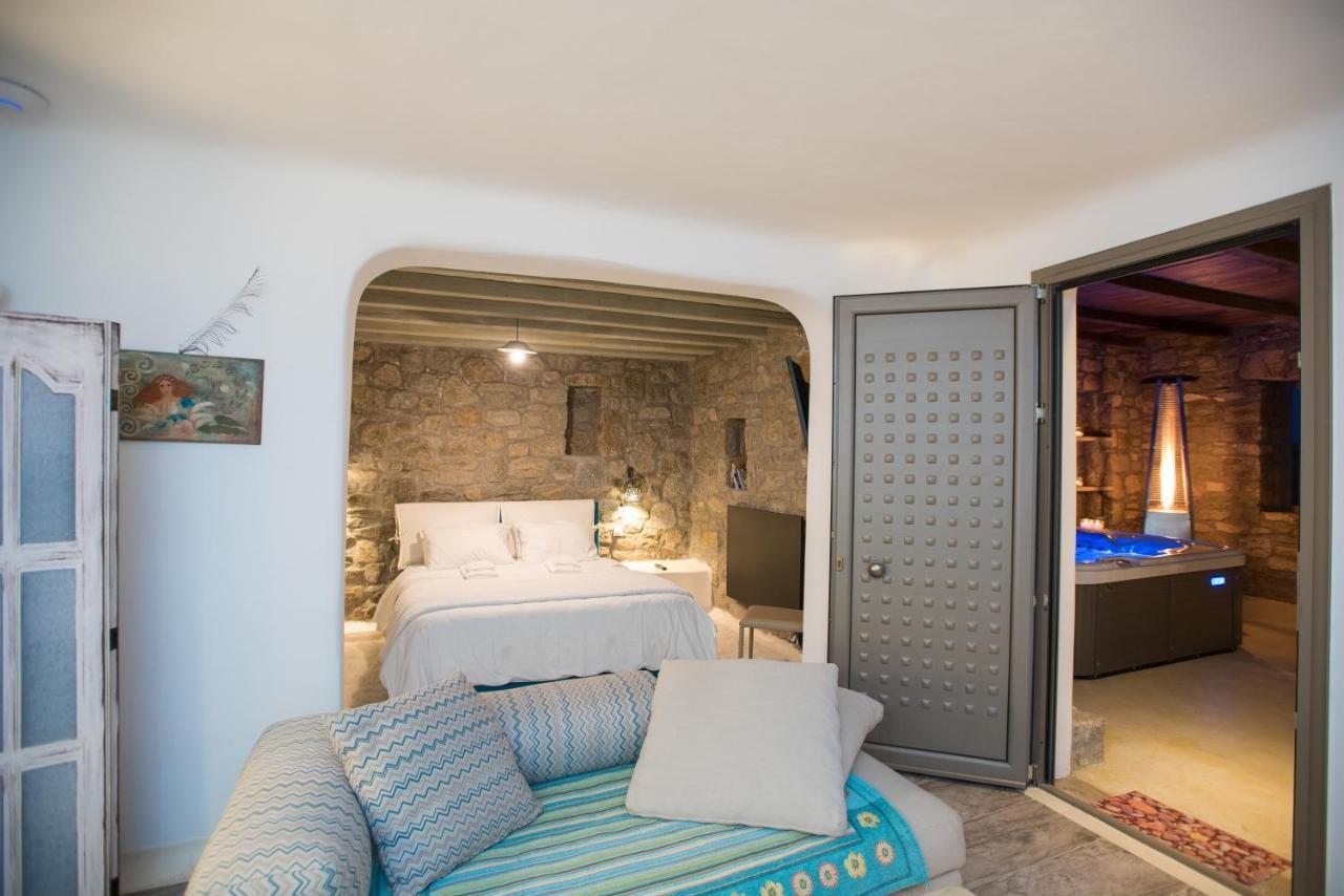 Amallini Suites Mykonos スーパーパラダイスビーチ エクステリア 写真