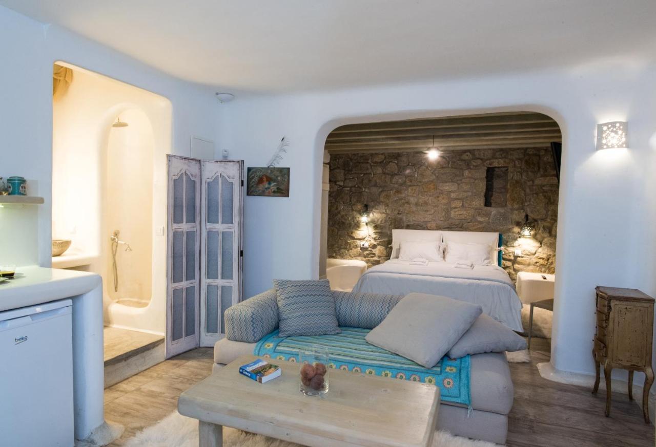 Amallini Suites Mykonos スーパーパラダイスビーチ エクステリア 写真